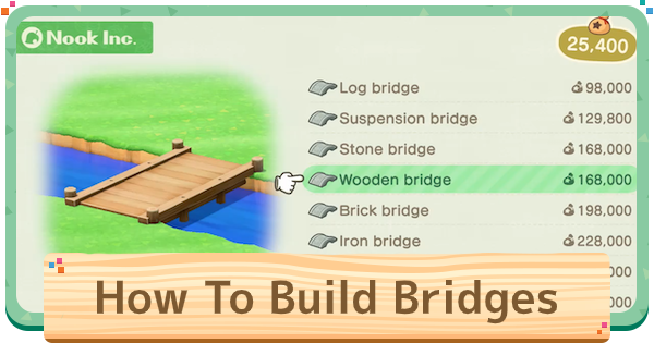 ACNH Bridges How To Build Make Animal Crossing GameWith