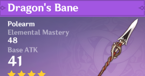 Dragon S Bane How To Get Is It Good Genshin Impact Gamewith Dragon S Bane How To Get Is It Good Genshin Impact Gamewith