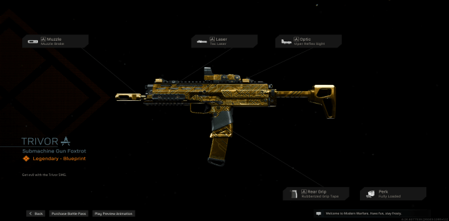 Warzone Trivor Smg Blueprint Stats How To Get Call Of Duty Modern Warfare Gamewith