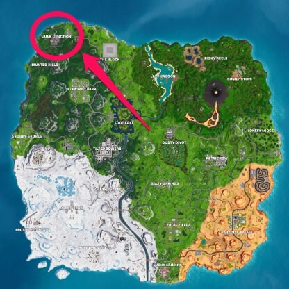 Treasure Map Signpost - Location Map