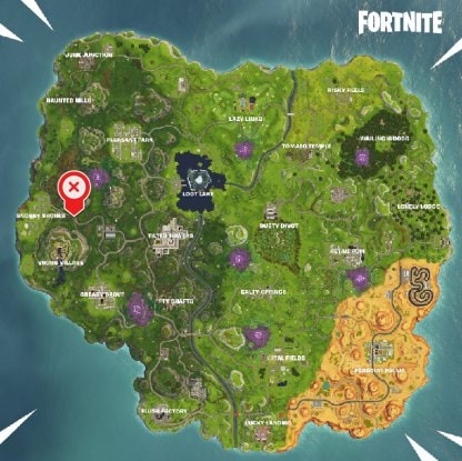 Fortnite Jump Through Flaming Hoops With Shopping Cart Or Atk Week5 - fortnite season 6 week 5 flaming hoops locations