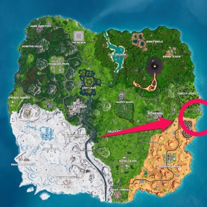 Furthest East Point Map