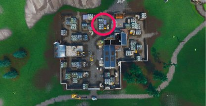 Treasure Map Signpost - Location birds eye view
