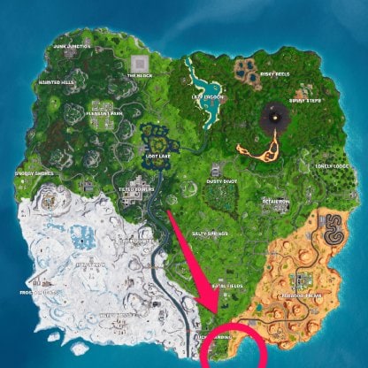 Furthest South Point Map