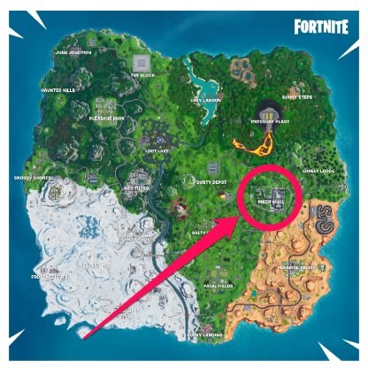 Fountain Outside Mega Mall Map