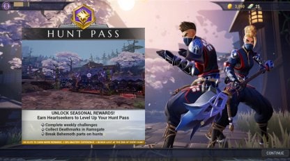 Gain Exclusive Rewards With The Hunt Pass