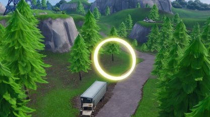 Fly Through Golden Rings - 14 Days of Fortnite Challenge