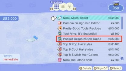 Animal Crossing Inventory Ultimate Pocket Stuffing Acnh
