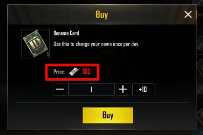 Pubg Mobile How To Change Name With Id Card - spend 180 uc to purchase