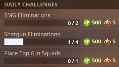 Fortnite Daily Challenge List Reset Timing Battle Royale 3 Stack Daily Challenge Limit