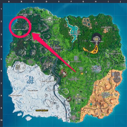 Bat Statue Location Map