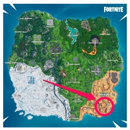 Dinosaur Location Map