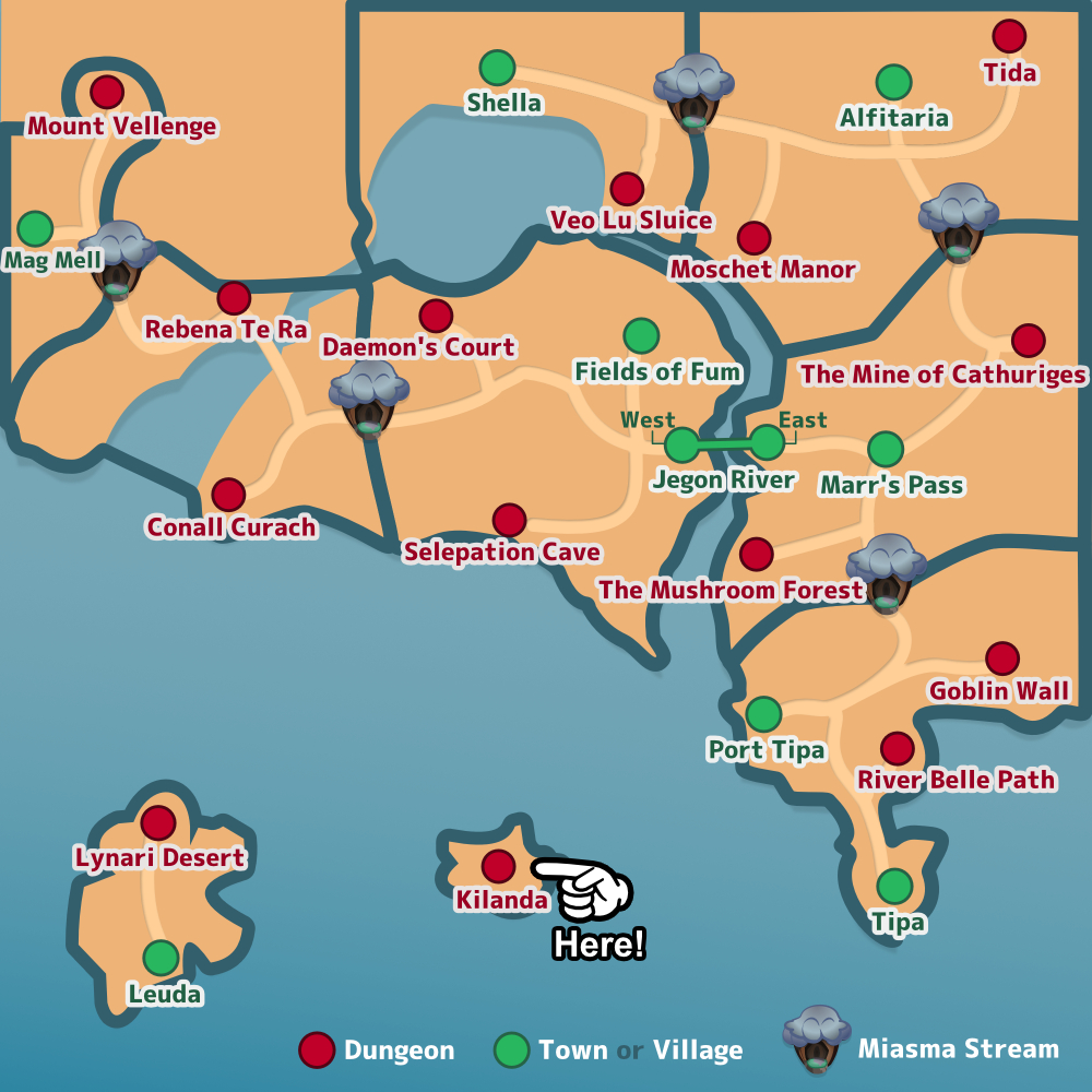 Kilanda Map Walkthrough & Obtainable Items FFCC (Final Fantasy