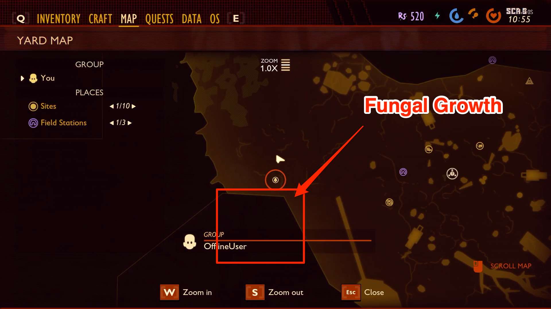 Fungal Growth Location & Ingredients Grounded GameWith