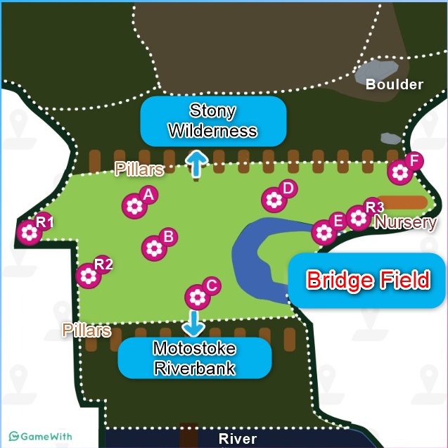 Bridge Field (Wild Area) Den & Location Pokemon Sword Shield GameWith